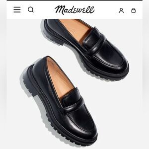 Madewell The Bradley Lugsole Loafer in Leather SIZE 8